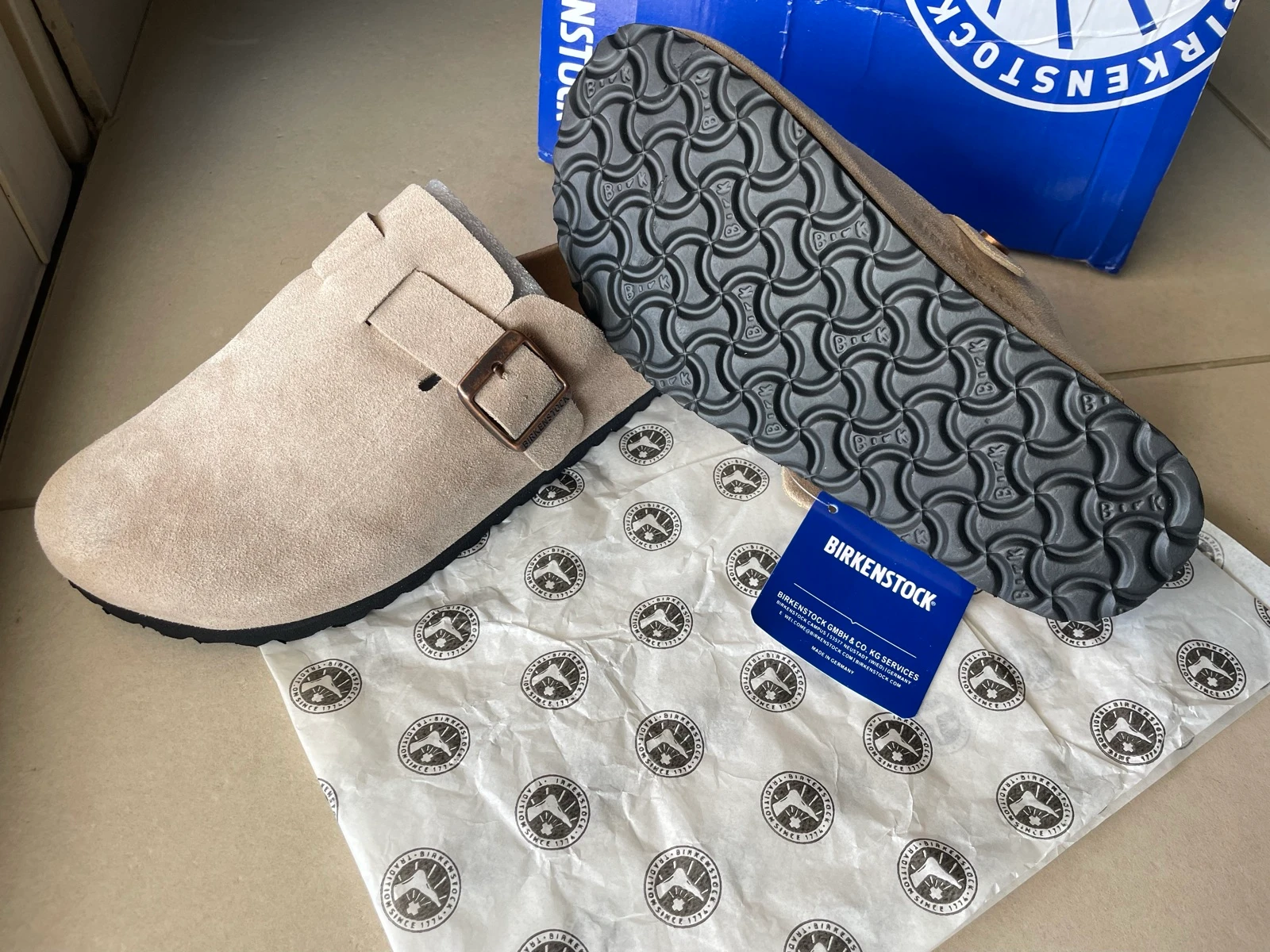 Beige Birkenstock Boston Mule – photo 5